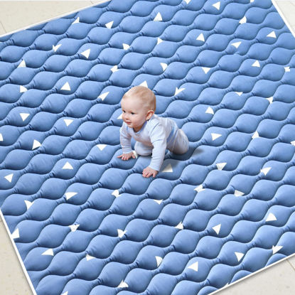 Picture of Premium Foam Baby Play Mat 79" X 71", Extra Large Soft Thicker Activity Playmats for Babies, Toddlers, Infants, Play & Tummy Time, Foldable & Machine Washable Baby Mat for Floor