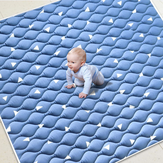 Picture of Premium Foam Baby Play Mat 79" X 71", Extra Large Soft Thicker Activity Playmats for Babies, Toddlers, Infants, Play & Tummy Time, Foldable & Machine Washable Baby Mat for Floor