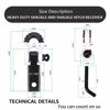 Picture of AUTOBOTS Tow Hitch Receiver 2", 45,000 Lbs Break Strength Heavy Duty Receiver with 5/8" Screw Pin, 3/4 Shackle, Towing Accessories for Vehicle Recovery Off-Road White&Black
