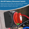 Picture of High Current Battery Disconnect Switch ，12-48V Battery Shut Off Switch High Current for Car Marine Boat RV Vehicles，Automotive Replacement Battery Cut Off Switch (On/Off)