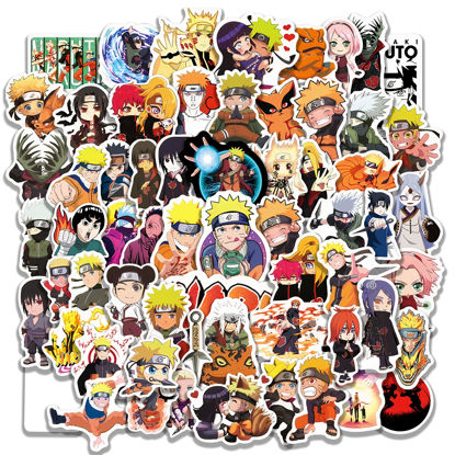 Picture of 100pcs Anime Character Stickers Cool Sticker Mix and Match Items Stickers Colorful Birthday Holiday Dessert Stickers for Kids Birthday Party Games Festival Rewards Gifts Stickers for Laptop, Water Bottle, Scrapbooking, Tablet, Skateboard, Indoor,Outdoor Envelopes, Crafts Scrapbooking Stickers for Girls Teen Kids Aldult (cool Anime)
