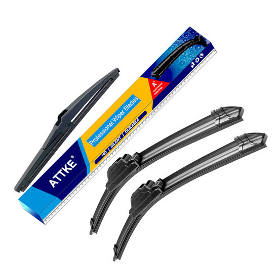 Picture of 3 Wiper Blades 22" + 20" Front Wiper + 12" Rear Wiper Blades for Toyota 4Runner 2003 2004 2005 2006 2007 2008 2009-OE Original Quality (Pack of 3)