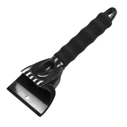 Picture of 1 Pack Snow and Ice Scraper for Car Windshield, Frost Removal Tool with Foam Handle, for Car Truck SUV Window and Windshield, Scratch-Free (Black)