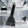 Picture of 1 Pack Snow and Ice Scraper for Car Windshield, Frost Removal Tool with Foam Handle, for Car Truck SUV Window and Windshield, Scratch-Free (Black)