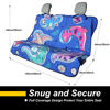 Picture of LoyaGour Back Seat Cover for Car Trucks Van SUV Jeep,Waterproof Rear Bench Towel Seat Covers for Dogs and Kids,Automotive Backseat Protector (Cartoon Dinosaur)