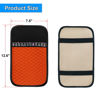 Picture of Bling Leather Car Center Console Cover, Car Center Console Protector With Glossy Crystal Rhinestone, Universal Waterproof Car Armrest Seat Box Cover For Most Car, Vehicles, SUVs, Trucks (Orange)