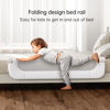 Picture of UPGOGO Folding Bed Rail for Toddlers,Safety Baby Bed Rail Guard,Kid Bed Rail with Reinforced Anchor Safety System,Bed Rail for Baby Fit Bunk,Full Size,Queen,King,Twin(White,59"x23.6")