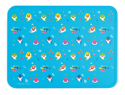 Picture of Simple Modern Baby Shark Silicone Placemat for Baby, Toddlers, Kids | Non-Slip Baby Eating Table Food Mat for Restaurants and Dining Table | Piper Collection | Baby Shark Friends