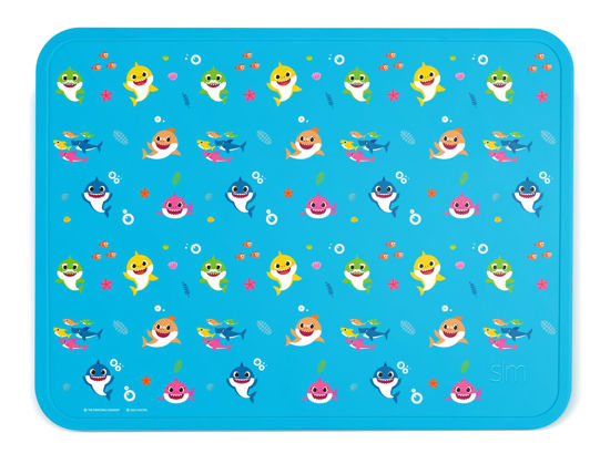 Picture of Simple Modern Baby Shark Silicone Placemat for Baby, Toddlers, Kids | Non-Slip Baby Eating Table Food Mat for Restaurants and Dining Table | Piper Collection | Baby Shark Friends