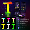 Picture of Light Up Letters Marquee Letter - Music Sync RGB Color Changing LED Letter Lights Letter Logo Game Lights for Girls Women Party Birthday Christmas Valentine's Day Wall Desktop Decoration (MRGB-T)