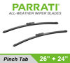 Picture of PARRATI® 26 Inch & 24 inch of High Performance Premium All-Season Automotive Replacement Front Windshield Wiper Blades for Since 2008 Toyota Sequoia Since 2021 Tundra,Easy DIY Install(Set of 2)