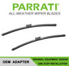 Picture of PARRATI® 26 Inch & 18 inch of High Performance Premium All-Season Automotive Replacement Windshield Wiper Blades for Audi A3 A3 Quattro RS3 S3 Volkswagen Passat GTI,Easy DIY Install (Set of 2)