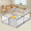 Picture of Besuhot Baby Playpen for Toddler, Large Playpen for Babies 50" × 50" Baby Fence Playards, Kids Safety Play Pen Area for Indoor & Outdoor (Grey)