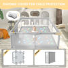 Picture of Besuhot Baby Playpen for Toddler, Large Playpen for Babies 50" × 50" Baby Fence Playards, Kids Safety Play Pen Area for Indoor & Outdoor (Grey)