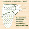 Picture of Bublo Baby Swaddles for Newborns Girl - 3 Pack Organic Baby Swaddles for 0-3 Months - Baby Swaddle Sleep Sack - Infant Sleeping Swaddle Sack - Baby Swaddle Blanket Wrap, Green Leaf