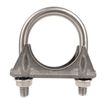 Picture of 1.75" Universal Heavy Duty Exhaust U Clamp 1 3/4 Inch Stainless Steel Muffer U-Bolt Clamps