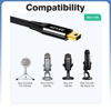 Picture of AGVEE 2 Pack 10ft USB Cable for Blue Yeti Microphones & Blue Snowball iCE Mic, Replacement Power Cord for Blue Yeti USB Microphone Blackout Edition & HyperX Quadcast, Black