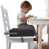 Picture of Eiury Booster Seat for Dining Table, PU Anti-Scratch Easy Cleaning Kids Toddler Booster Seat for Table, Portable Increasing Booster Cushion with Non-Slip Bottom and Adjustable Elasticity Straps