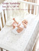 Picture of Momcozy Muslin Standard Fitted Crib Sheets, 52"x28", 2 Pack Soft Breathable Natural Cotton Baby Mattress Sheet, 360° Mattress Wrapping No Slip Boys Girls Neutral Toddler Bed Sheet, Blue Star Moon