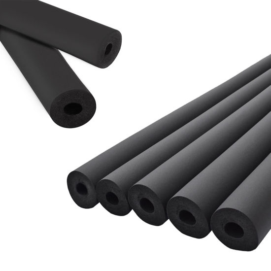 Picture of Pipe Insulation Foam Tube - 1/2" Foam Tubing for AC Unit, Guitar Stands, Exercise Machine Handle and Roof Rack (1/2" ID*3/8" TH-6Ft)