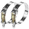 Picture of WYSIWYKA 2 Pack 4" T-Bolt Hose Clamps, 304 Stainless Steel Turbo Intake Clamp, Working Range 108mm-116mm for 4" Hose ID