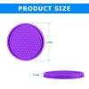 Picture of Car Cup Holder Coaster, 4 Pack Non-Slip Insert Coasters, Universal Durable Auto Cup Mat, 2.75 Inch Flexible Silicone Pad for Car Interior, Vehicle Accessories for Men and Women