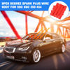 Picture of SHINEHOME 8 PCS Spark Plug Boot Protector 2500° Spark Plug Heat Sleeve Wire Covers Wrap 6 Inch for Ls1/Ls2 Sbc Bbc 350 454 Spark Plug Header Boots (Red)