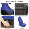 Picture of DECKALY Waterproof Sweating Car Seat Cover for Post Gym Workout, Running, Swimming, Beach and Hiking, Universal Fit Non-Slip Bucket Seat Protector for Cars SUV Trucks, Machine Washable (Blue)