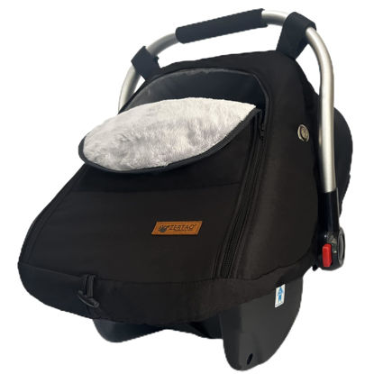 Picture of Car Seat Cover for Babies Winter - Baby Car Seat Covers Universal Cold Weather Shield,Warm and Cozy Carseat Covers Canopy Water Resistant for Baby Protection Car Seat Covers for Infant Car Seat