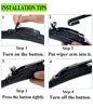 Picture of 26"+20" Inch Wiper Blades Replacement for Toyota Camry 2018-2022, Dodge Grand Caravan 2008-2020, Chrysler Town & Country 2008-2016 and Ford Edge 2007-2014 Windscreen Wiper Blades (Set of 2)
