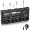 Picture of LZSIG Mini Audio Mixer,Stereo Line Mixer for Sub-Mixing,Ultra Low-Noise,6-Channel,Microphone Independent Control, 1/4" & 1/8" TRS Output and Input, for Guitars,Bass,Keyboards (Medium)