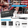 Picture of LZSIG Mini Audio Mixer,Stereo Line Mixer for Sub-Mixing,Ultra Low-Noise,6-Channel,Microphone Independent Control, 1/4" & 1/8" TRS Output and Input, for Guitars,Bass,Keyboards (Medium)