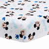 Picture of Lambs & Ivy Disney Baby Forever Mickey Mouse White Fitted Crib Sheet