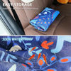 Picture of DECKALY Waterproof Sweating Car Seat Cover for Post Gym Workout, Running, Swimming, Beach and Hiking, Universal Fit Non-Slip Bucket Seat Protector for Cars SUV Trucks, Machine Washable (Dinosaur)