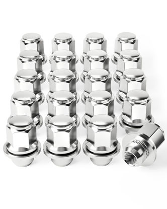 Picture of Orion Motor Tech M12x1.25 Lug Nuts, 12x1.25mm Wheel Lug Nuts Compatible with Infiniti Q70 Q45 Q50 G37 I30, Nissan 350Z 370Z 200SX, Subaru Forester BRZ Outback WRX, Mag Lug Nut with Washer, Set of 20