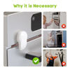 Picture of SAFELON 1 Pcs Baby Safety Oven Door Lock, Double Button Oven Lock for Kitchen Safety (White)