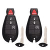 Picture of Key Fob Fobik Replacement Fits for Dodge Ram 1500 2013 2014 2015 2016 2017 2018 2019 2020 2021 2500 3500 4500 5500 2013-2018 Pickup Truck Keyless Entry Remote Start Control GQ4-53T 4B Set of 2