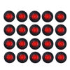 Picture of TMH (Pack of 20 3/4 Inch Mount RED LED Clearance Bullet Marker lights, Side LED marker lights for trailer Truck RV Car Bus Van