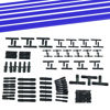 Picture of Ucreative 1/8" 5/32" 3/16" 1/4" 5/16" 3/8" High Performance Automotive Silicone Vacuum Tubing Hose line Kit 6PCS 5FT with 113PCS Nylon Connectors (Blue)