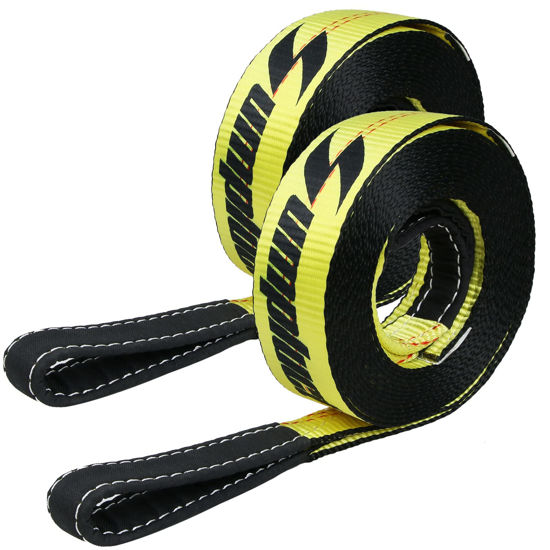 Picture of 2 Pack Tow Strap 2" x 20 ft 20000 lbs Break Strength Kinetic Recovery Tow Rope with Loops,Emergency Towing Strap,Tree Saver Snatch Straps for ATV,UTV,Car,Tractor,Vehicles,Boat,Trailer Accessories
