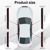 Picture of SINGARO Car Door Threshold Protection, 4PCS Door Edge Step Dust Shield Cover, Door Width 23.6x1.96inch Car/SUV Universal Rubber Scratch Resistant Exterior Accessories (Red borde)