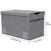 Picture of YOLOXO Toy Box Chest, Collapsible Sturdy Storage Bins with Lids, Extra Large Kids Toy Storage Organizer Boxes Bins Baskets for Kids, Boys, Girls, Nursery Room, Playroom, Closet (Linen Gray)
