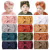Picture of Prohouse 12 Pack Baby Nylon Headbands Hairbands Hair Bow Elastics Handmade Hair Accessories for Baby Girls Newborn Infant Toddlers Kids(Terracotta)