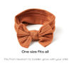 Picture of Prohouse 12 Pack Baby Nylon Headbands Hairbands Hair Bow Elastics Handmade Hair Accessories for Baby Girls Newborn Infant Toddlers Kids(Terracotta)