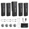 Picture of BOYA by-W4 Wireless Lavalier Microphones for Cameras Camcorder DSLR Computer, 7H Battery Life, 98ft Transmission, Wireless Lapel Mic for Video Recording Vlog Live Streaming