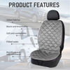 Picture of FIOQE Driver&Passenger Side Seat Cushion for Full Back and Seat Gray Comfortable Seat Cover with Full Back, Universal Seat Cushion for Seat in Winter