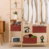 Picture of MiniArk Large Storage Baskets for Shelves, Closet Organizers and Storage Bins for Clothes Blanket Towels, Baby Nursery, Toy Baskets Box, Woven Rope Baskets, 17 x 13 x 7.5”, 3 Packs Oxide Red