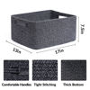 Picture of MiniArk Large Storage Baskets for Shelves, Closet Organizers and Storage Bins for Clothes Blanket Towels, Baby Nursery, Toy Baskets Box, Woven Rope Baskets, 17 x 13 x 7.5”, 3 Packs Dark Gray