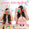 Picture of Easter Basket for Kids, Easter Baskets with Handle for Easter Eggs Hunting, Easter Basket Cute Pink Bunny Bags, Easter Theme Party Favor Easter Gifts for Girls Boys (Pink)