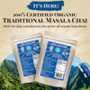 Picture of Blue Lotus Chai - Fully Organic Traditional Masala Chai - Makes 265 Cups - Just Add Hot Water, No Steeping, No Gluten - 8 Ounce Masala Spiced Chai Powder with Organic Spices - Authentic Indian Tea